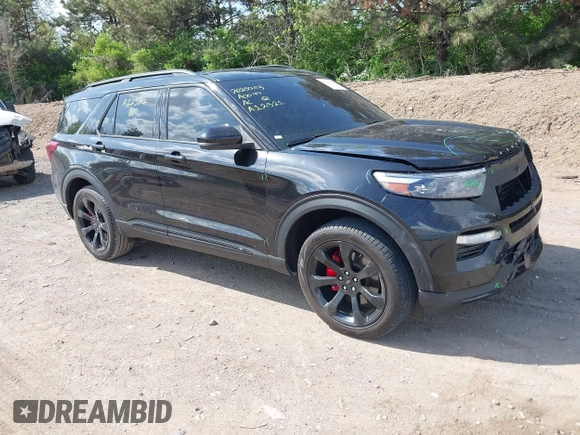 2023 Ford Explorer ST z VIN 1FM5K8GC7PGA12321, wystawiony jako IAAI lot #42125721 z przebiegiem 27 856 mil mil oraz . Historia ofert i sprzedaży dostępna na DreamBid. Obrazek 1.