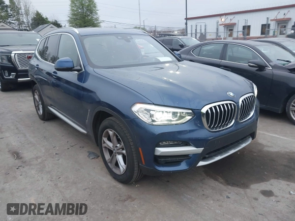 2021 BMW X3 sDrive30i z VIN 5UXTY3C02M9F37961, wystawiony jako IAAI lot #41922237 z przebiegiem 33 804 mil mil oraz . Historia ofert i sprzedaży dostępna na DreamBid. Obrazek 1.