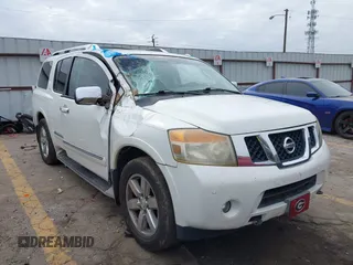 2011 Nissan Armada SV with VIN 5N1BA0ND4BN619199, listed as a IAAI auction lot 41554075 with 239,160 mi miles and . Bid and sale history available at DreamBid. Image 1.
