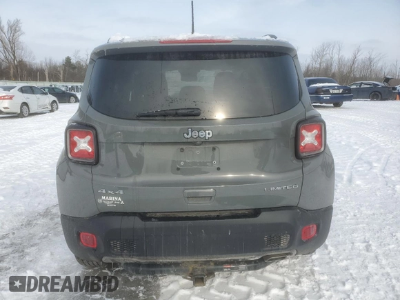 2020 Jeep Renegade Limited with VIN ZACNJBD16LPL76313, listed as a Copart auction lot 43918385 with 69,134 mi miles and Salvage title. Bid and sale history available at DreamBid. Image 6.