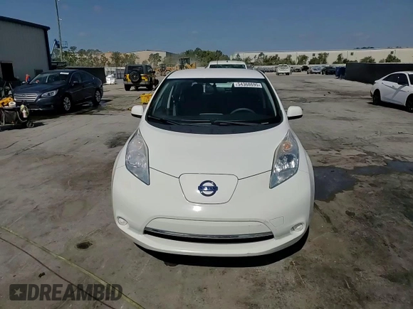 2015 Nissan LEAF S with VIN 1N4AZ0CP8FC314141, listed as a Copart auction lot 54368695 with 53,438 mi miles and Salvage Title. Bid and sale history available at DreamBid. Image 14.