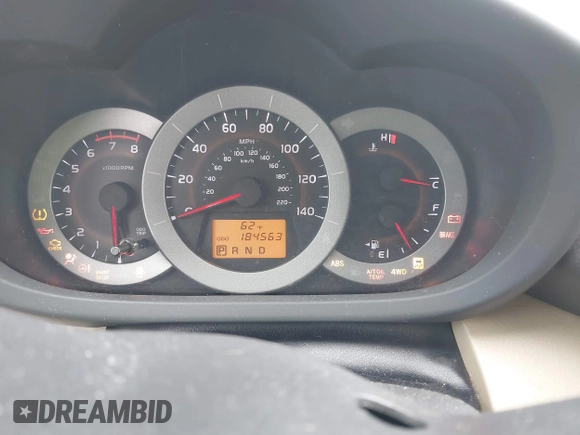 2012 Toyota RAV4 with VIN 2T3BF4DV3CW199307, listed as a IAAI auction lot 41816576 with 184,563 mi miles. Bid and sale history available at carsss.com. Image 7.