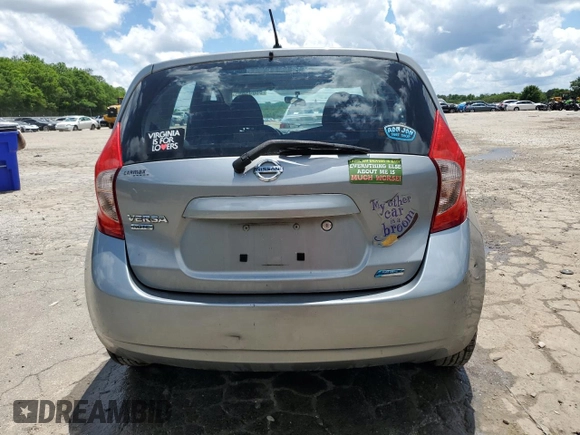 2014 Nissan Note S with VIN 3N1CE2CPXEL353071, listed as a Copart auction lot 56045695 with 88,804 mi miles and Salvage title. Bid and sale history available at DreamBid. Image 6.