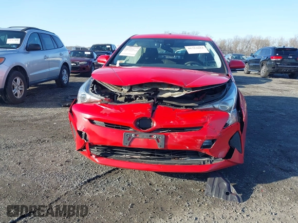 2018 Toyota Prius Two with VIN JTDKBRFUXJ3592766, listed as a IAAI auction lot 41753682 with 125,662 mi miles. Bid and sale history available at carsss.com. Image 12.