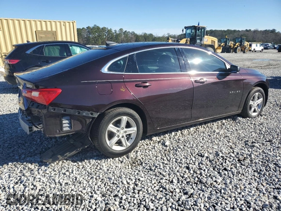 2020 Chevrolet Malibu LS with VIN 1G1ZB5STXLF025567, listed as a Copart auction lot 45166155 with 144,987 mi miles and Salvage Title. Bid and sale history available at DreamBid. Image 3.