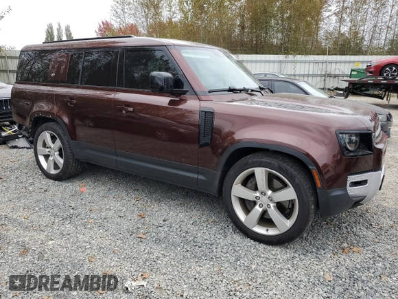 2023 Land Rover Defender z VIN SALEVFEU3P2158961, wystawiony jako Copart lot #72274444 z przebiegiem 18 533 mil mil oraz Szkoda całkowita • Salvage title. Historia ofert i sprzedaży dostępna na DreamBid. Obrazek 4.