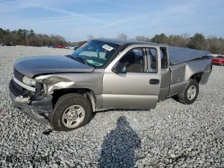 2002 Chevrolet Silverado 1500 LS with VIN 2GCEK19V921275846, listed as a Copart auction lot 85632694 with 204,150 mi miles and Salvage Title. Bid and sale history available at carsss.com. Image 1.