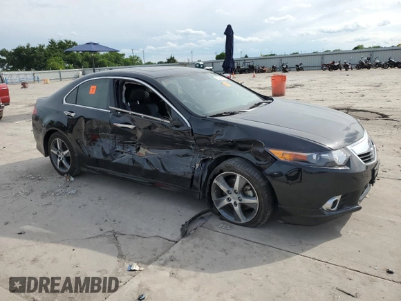 2014 Acura TSX Special Edition with VIN JH4CU2F84EC001618, listed as a Copart auction lot 56415165 with 94,995 mi miles and Salvage title. Bid and sale history available at DreamBid. Image 4.