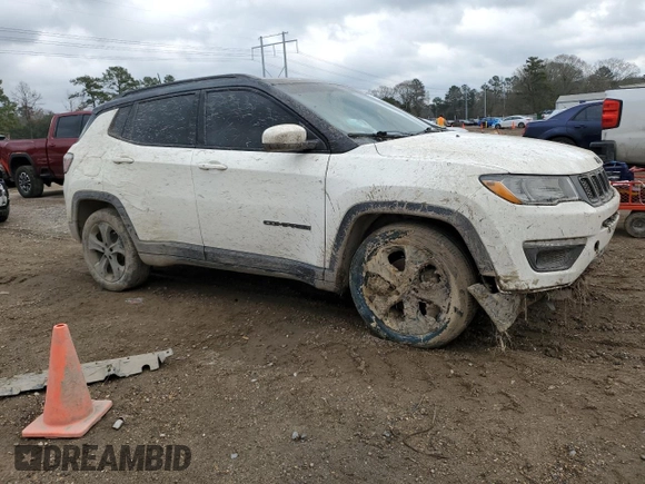 2019 Jeep Compass Altitude with VIN 3C4NJCBB9KT664922, listed as a Copart auction lot 45175545 with 99,665 mi miles and Salvage Title. Bid and sale history available at carsss.com. Image 4.