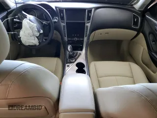 2016 Infiniti Q50 with VIN JN1EV7AR0GM341143, listed as a Copart auction lot 52911345 with 93,663 mi miles and Salvage Title. Bid and sale history available at DreamBid. Image 8.