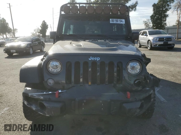 2017 Jeep Wrangler Unlimited Rubicon Recon with VIN 1C4BJWFG4HL533413, listed as a Copart auction lot 86196194 with 39,162 mi miles and Salvage title. Bid and sale history available at DreamBid. Image 5.