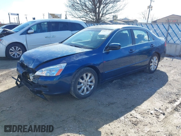 2006 Honda Accord EX-L z VIN 1HGCM665X6A031428, wystawiony jako IAAI lot #41861776 z przebiegiem 83 343 mil mil oraz . Historia ofert i sprzedaży dostępna na DreamBid. Obrazek 2.