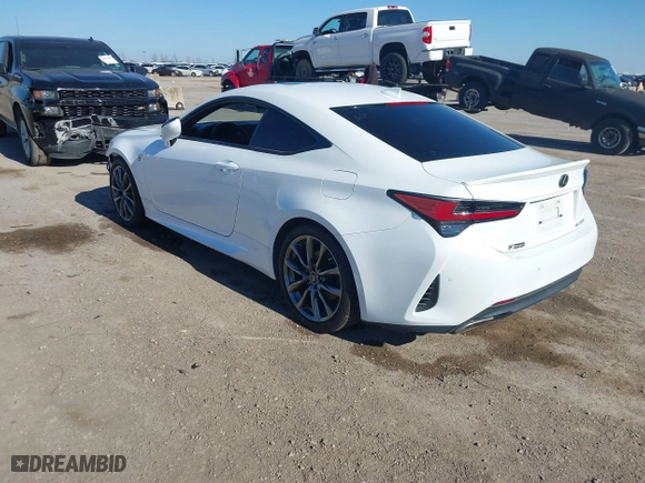 2019 Lexus RC with VIN JTHHZ5BC9K5021317, listed as a IAAI auction lot 41626865 with 81,230 mi miles. Bid and sale history available at carsss.com. Image 3.