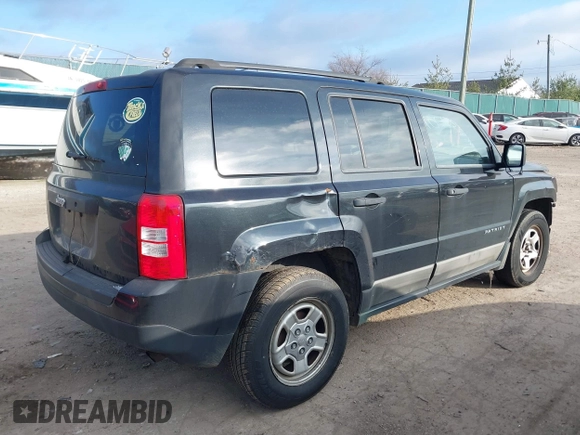 2011 Jeep Patriot Sport with VIN 1J4NT1GA5BD103535, listed as a IAAI auction lot 41018860 with 172,168 mi miles and . Bid and sale history available at carsss.com. Image 4.