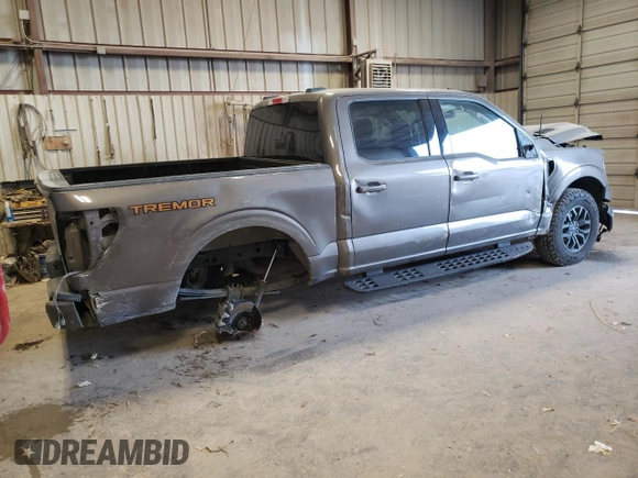 2023 Ford F-150 XL with VIN 1FTEW1E81PFB44320, listed as a Copart auction lot 78234334 with 37,499 mi miles and Salvage Title. Bid and sale history available at carsss.com. Image 3.