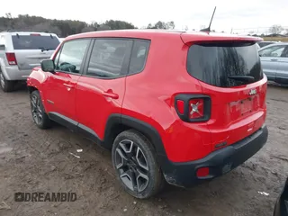 2020 Jeep Renegade Sport with VIN ZACNJAAB3LPL75076, listed as a IAAI auction lot 41213730 with 34,672 mi miles and . Bid and sale history available at carsss.com. Image 3.