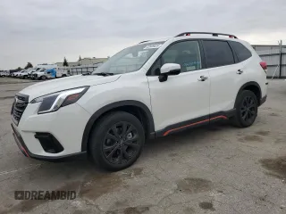 2022 Subaru Forester Sport with VIN JF2SKAJCXNH512313, listed as a Copart auction lot 42649425 with 27,452 mi miles and Salvage Title. Bid and sale history available at carsss.com. Image 1.
