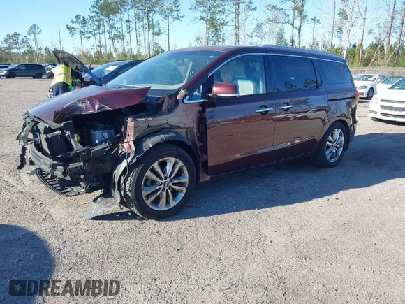 2015 Kia Sedona SX-L with VIN KNDME5C16F6039671, listed as a IAAI auction lot 41736237 with 113,035 mi miles and . Bid and sale history available at DreamBid. Image 17.