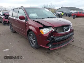 2017 Dodge Grand Caravan SXT with VIN 2C4RDGCG2HR713769, listed as a IAAI auction lot 42074875 with 184,241 mi miles and . Bid and sale history available at DreamBid. Image 1.