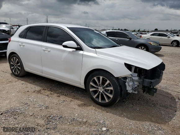 2018 Hyundai Elantra GT with VIN KMHH35LE6JU009127, listed as a Copart auction lot 64445054 with 0 mi miles and Salvage Title. Bid and sale history available at carsss.com. Image 4.