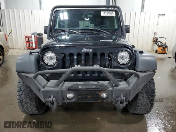 2018 Jeep Wrangler JK Unlimited Sport S with VIN 1C4BJWDGXJL830873, listed as a Copart auction lot 74534084 with 59,805 mi miles and Salvage Title. Bid and sale history available at carsss.com. Image 5.
