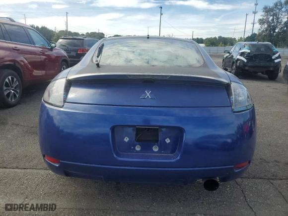 2007 Mitsubishi Eclipse GT with VIN 4A3AK34T77E602439, listed as a Copart auction lot 70915044 with 119,562 mi miles and Salvage Title. Bid and sale history available at carsss.com. Image 6.