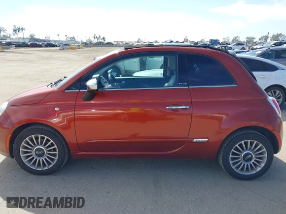 2012 FIAT 500 Gucci with VIN 3C3CFFER8CT370548, listed as a IAAI auction lot 42028846 with 74,091 mi miles. Bid and sale history available at carsss.com. Image 14.