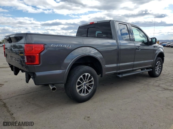 2018 Ford F-150 XL with VIN 1FTEX1EP9JFE00960, listed as a Copart auction lot 53691855 with 81,255 mi miles and Salvage Title. Bid and sale history available at carsss.com. Image 3.