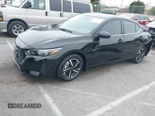 2025 Nissan Sentra SV with VIN 3N1AB8CV1SY243431, listed as a IAAI auction lot 41885210 with 1,325 mi miles and . Bid and sale history available at DreamBid. Image 2.