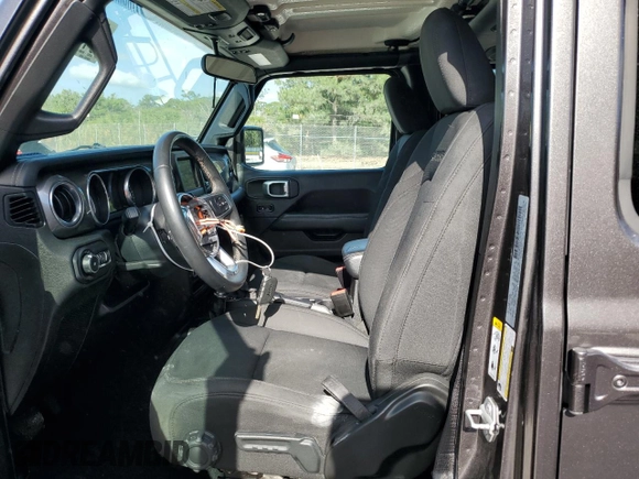 2018 Jeep Wrangler Unlimited Sahara z VIN 1C4HJXEG6JW174944, wystawiony jako Copart lot #54786595 z przebiegiem 81 782 mil mil oraz Szkoda całkowita • Salvage title. Historia ofert i sprzedaży dostępna na DreamBid. Obrazek 7.