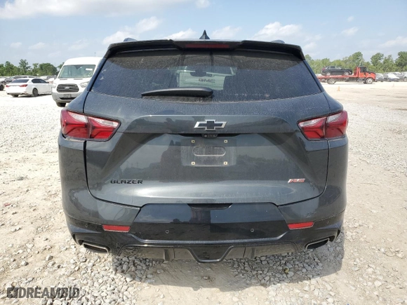 2019 Chevrolet Blazer RS with VIN 3GNKBERS0KS643407, listed as a Copart auction lot 53789695 with 118,627 mi miles and Salvage Title. Bid and sale history available at carsss.com. Image 6.