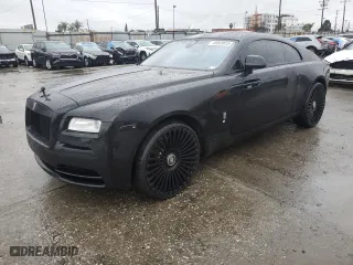 2015 Rolls-Royce Wraith with VIN SCA665C53FUX85085, listed as a Copart auction lot 45003615 with 54,918 mi miles and Salvage Title. Bid and sale history available at carsss.com. Image 1.
