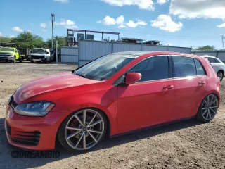 2015 Volkswagen Golf GTI S with VIN 3VW5T7AU4FM017099, listed as a Copart auction lot 81796284 with 63,693 mi miles and Salvage Title. Bid and sale history available at carsss.com. Image 1.