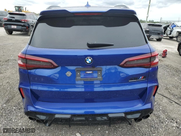2022 BMW X5 M with VIN 5YMJU0C0XN9J54603, listed as a Copart auction lot 81623343 with 16,038 mi miles. Bid and sale history available at carsss.com. Image 6.