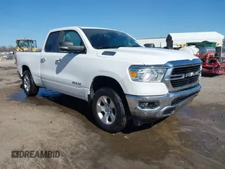 2020 Ram 1500 Big Horn with VIN 1C6RREBT3LN252583, listed as a IAAI auction lot 41767035 with 218,563 mi miles. Bid and sale history available at carsss.com. Image 1.