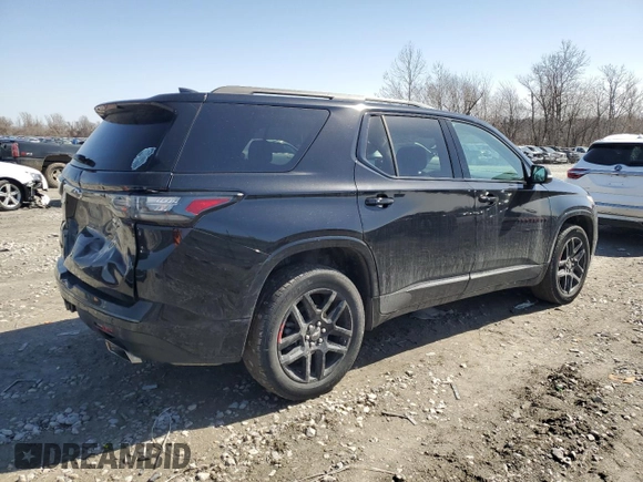 2021 Chevrolet Traverse Premier with VIN 1GNERKKW5MJ269224, listed as a Copart auction lot 47741195 with 75,806 mi miles and Salvage Title. Bid and sale history available at carsss.com. Image 3.