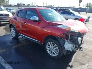 2013 Nissan Juke S with VIN JN8AF5MR5DT221143, listed as a IAAI auction lot 41149553 with 50,377 mi miles. Bid and sale history available at carsss.com. Image 1.