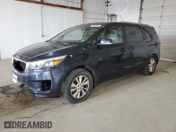2015 Kia Sedona LX with VIN KNDMB5C10F6043899, listed as a Copart auction lot 53853005 with 152,788 mi miles and Clean Title. Bid and sale history available at DreamBid. Image 1.