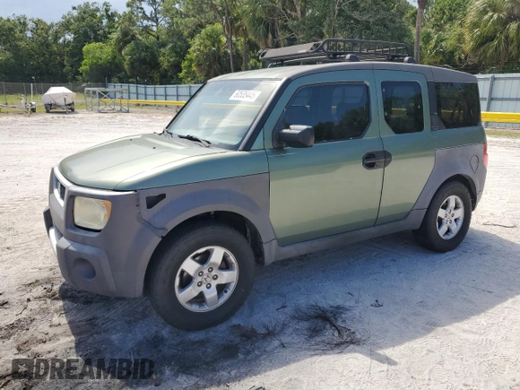 2003 Honda Element EX with VIN 5J6YH28503L001086, listed as a Copart auction lot 60535445 with 186,827 mi miles and Salvage title. Bid and sale history available at DreamBid. Image 1.