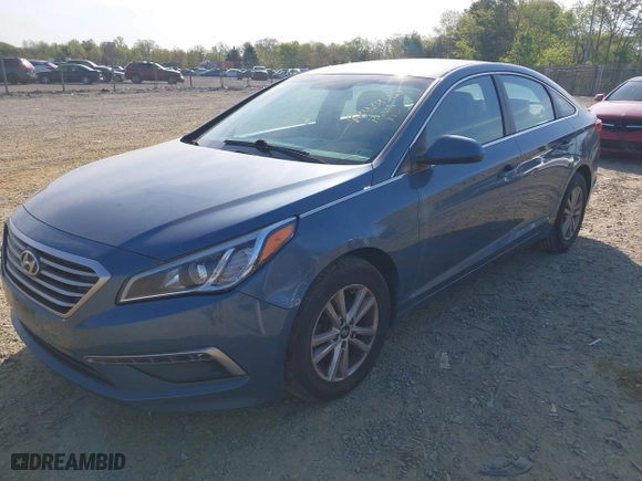 2015 Hyundai Sonata 2.4L SE with VIN 5NPE24AF7FH146515, listed as a IAAI auction lot 42078963 with 120,679 mi miles. Bid and sale history available at carsss.com. Image 2.