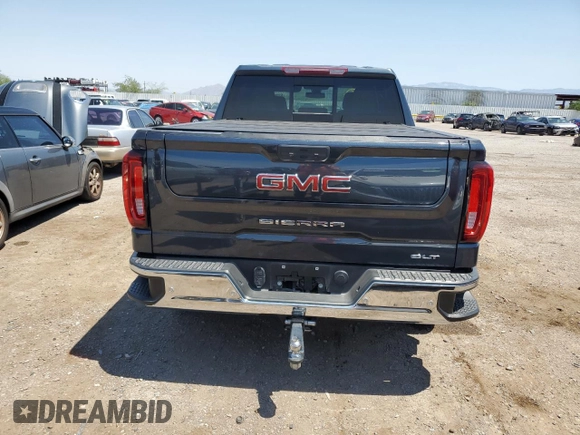2021 GMC Sierra 1500 Limited SLT with VIN 1GTU9DET3MZ258631, listed as a Copart auction lot 62086594 with 59,139 mi miles and Salvage Title. Bid and sale history available at carsss.com. Image 6.