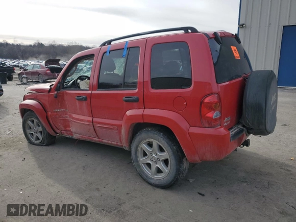 2003 Jeep Liberty Limited with VIN 1J4GL58K13W682147, listed as a Copart auction lot 42797825 with 110,075 mi miles and Salvage Title. Bid and sale history available at DreamBid. Image 2.