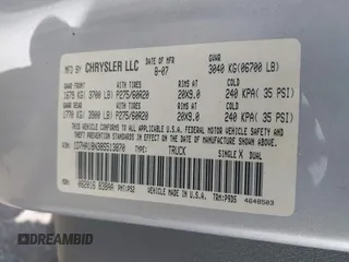 2008 Dodge 1500 SLT with VIN 1D7HA18N38S513870, listed as a IAAI auction lot 41653036 with 204,309 mi miles and . Bid and sale history available at DreamBid. Image 9.
