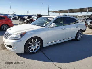 2012 Hyundai Equus Signature with VIN KMHGH4JH6CU056746, listed as a Copart auction lot 43626985 with 70,593 mi miles and Salvage Title. Bid and sale history available at DreamBid. Image 1.