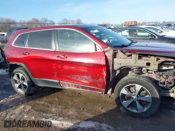 2019 Jeep Cherokee Limited with VIN 1C4PJMDX8KD121008, listed as a IAAI auction lot 41748829 with 129,247 mi miles. Bid and sale history available at carsss.com. Image 14.