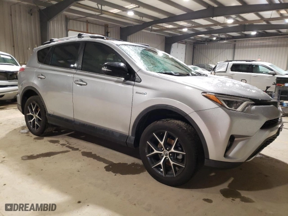 2017 Toyota RAV4 Hybrid SE with VIN JTMJJREV1HD103457, listed as a Copart auction lot 71501122 with 43,274 mi miles. Bid and sale history available at carsss.com. Image 4.