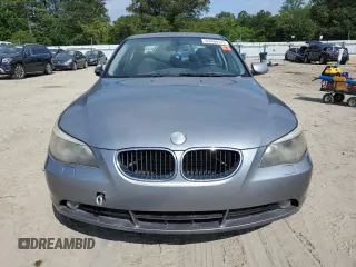 2005 BMW 5 Series 530i with VIN WBANA73555CR60078, listed as a Copart auction lot 61430145 with 87,725 mi miles and Clean title. Bid and sale history available at DreamBid. Image 5.