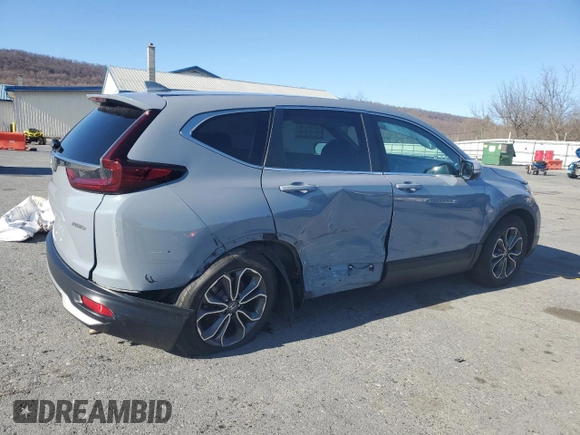 2020 Honda CR-V EX with VIN 2HKRW2H50LH658216, listed as a Copart auction lot 49878945 with 76,061 mi miles and Salvage Title. Bid and sale history available at carsss.com. Image 3.