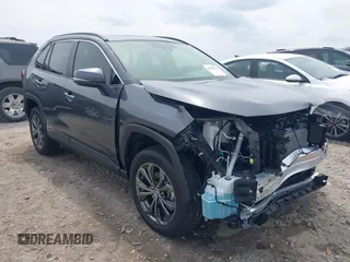 2025 Toyota RAV4 Hybrid XLE Premium with VIN JTMB6RFV8SD153624, listed as a IAAI auction lot 42092036 with 1,424 mi miles and . Bid and sale history available at DreamBid. Image 1.