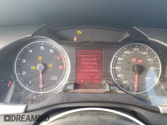 2009 Audi A4 Premium с VIN WAULF78K99N034333, выставлен на аукционе Copart как лот 67155044 с пробегом 147 625 миль миль и Чистый • Clean title. История ставок и продаж доступна на DreamBid. Изображение 9.